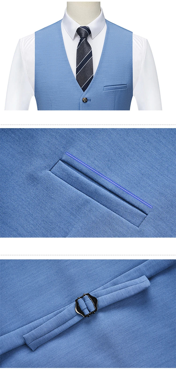 Eleganter Herrenanzug – Blazer & Hose in Unifarben für festliche Anlässe