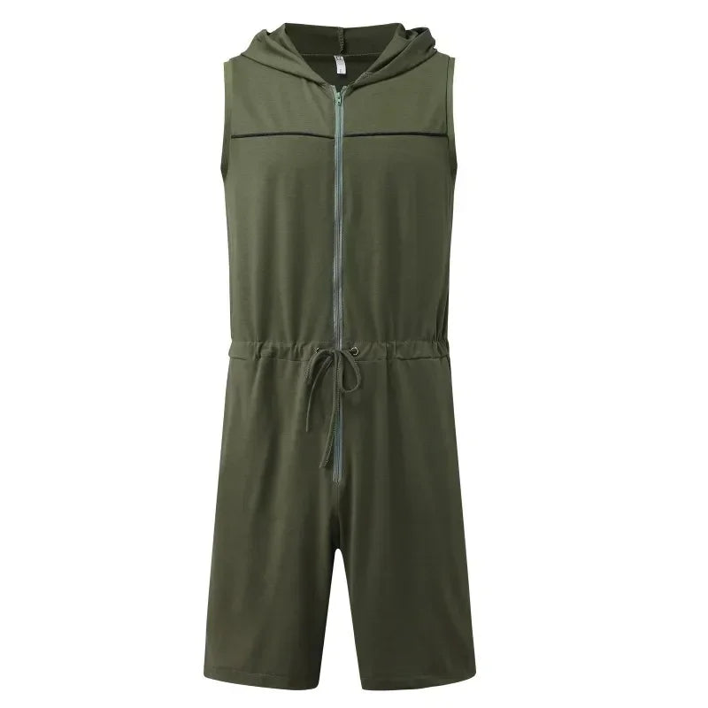 Weite Herren-Sommerhose mit Streifenmuster und Schlitz – lässig und vielseitig für den Alltag