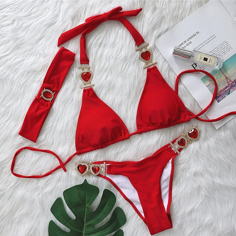 Sexy Bikini-Set mit Push-up und Rock – Perfekt für Strand und Pool