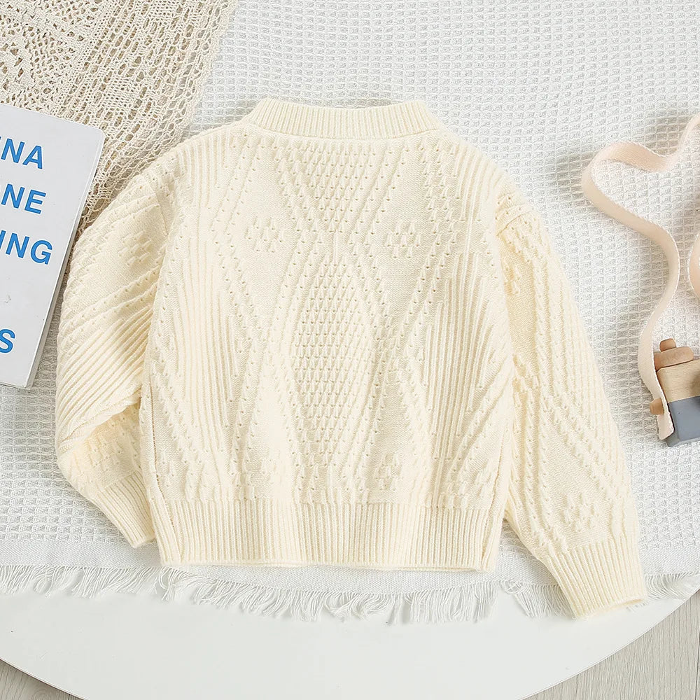 Mädchen Kleidung Set mit gestricktem Pullover und kurzem Rock für den Herbst