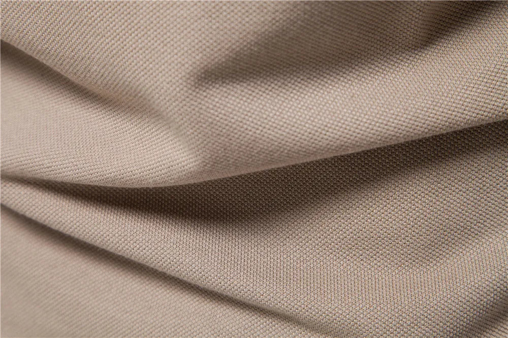 Herren Poloshirt aus Baumwolle mit Patchwork und Reißverschluss für den Sommer