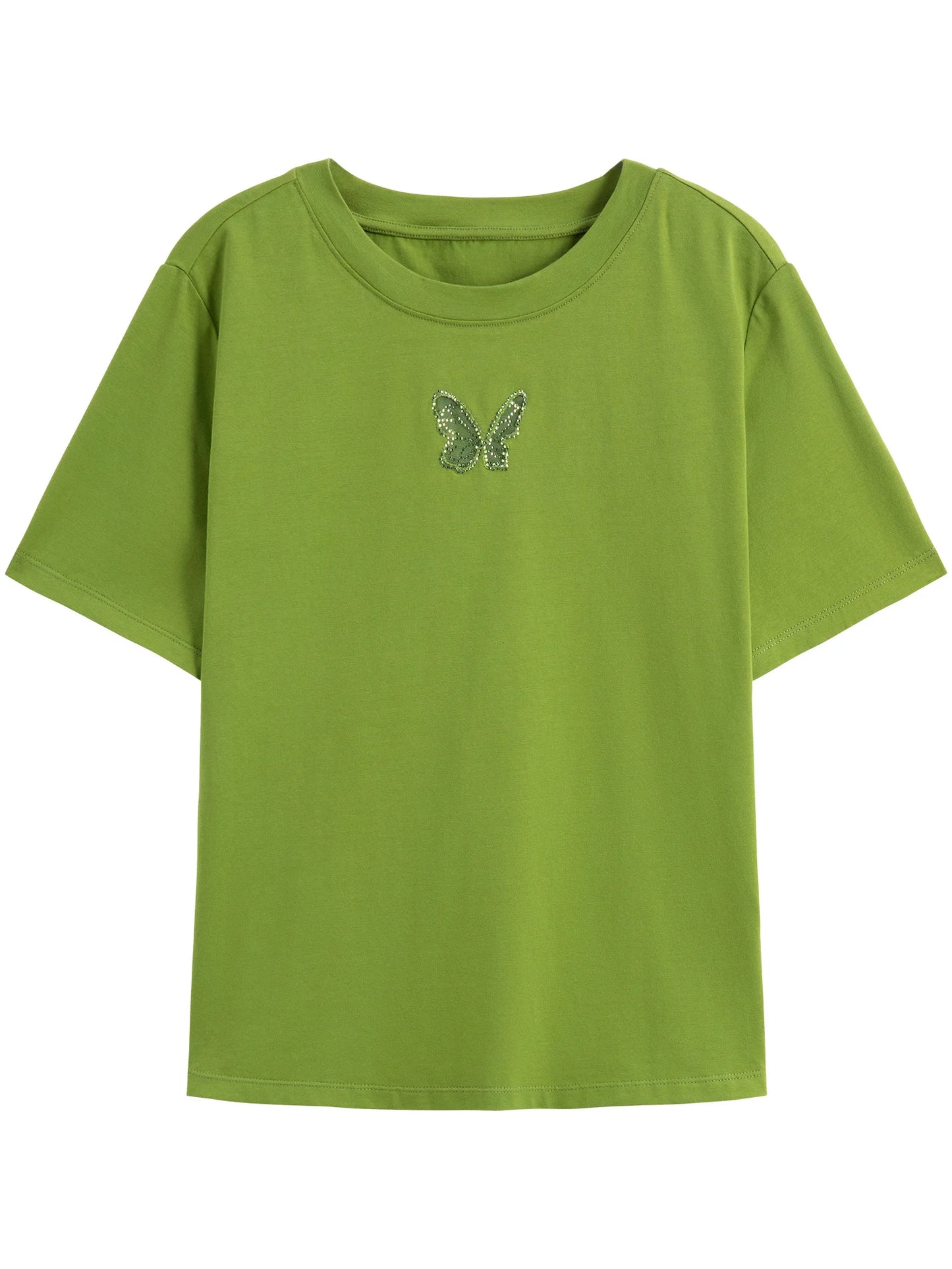 Wickelshirt für Damen in Übergröße mit Perlen und kurzen Ärmeln – Sommerliches, figurbetontes Strickdesign