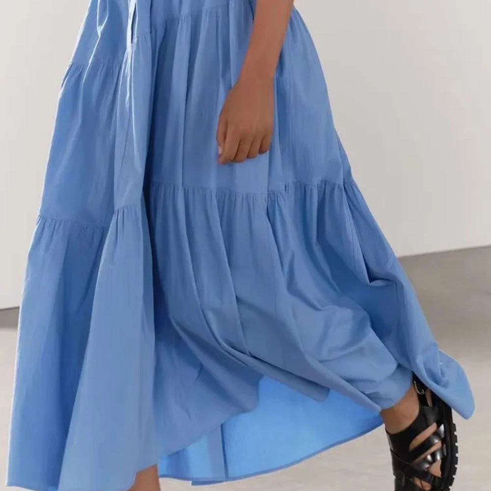 Schulterfreies ärmelloses Patchwork-Kleid mit Hohldesign für Damen – figurbetont und stilvoll