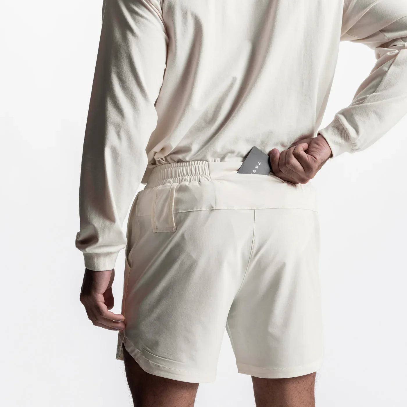 Atmungsaktive Baumwoll-Leinen-Shorts mit Kordelzug und elastischem Bund – ideal für den täglichen Strandbesuch