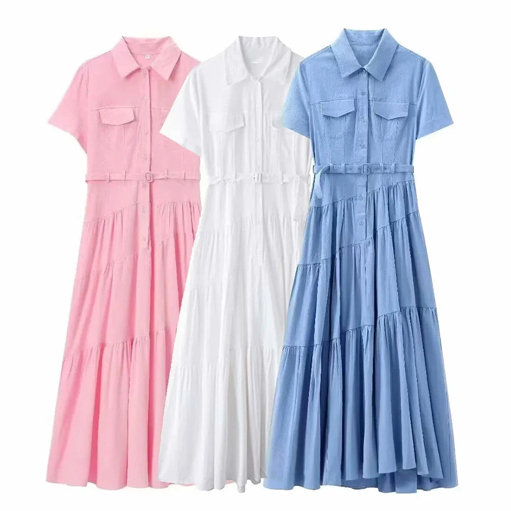 Schulterfreies ärmelloses Patchwork-Kleid mit Hohldesign für Damen – figurbetont und stilvoll