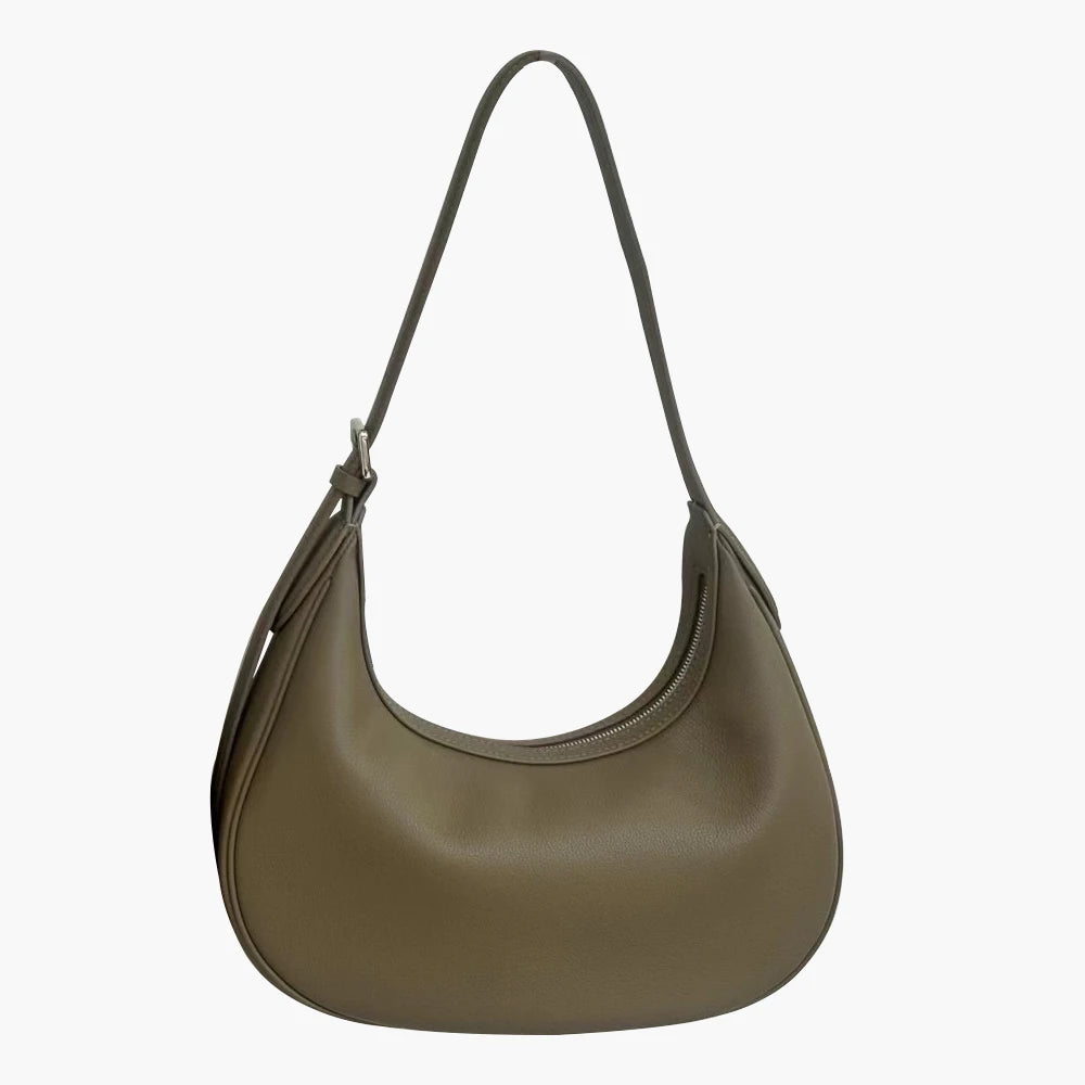 Damen Hobo Tasche aus Echtem Vollnarbigem Rindleder | Vintage Look