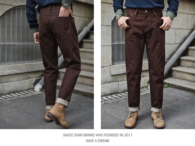 Herren Jeans aus Selvedge-Denim im Vintage-Stil mit Tapered Fit