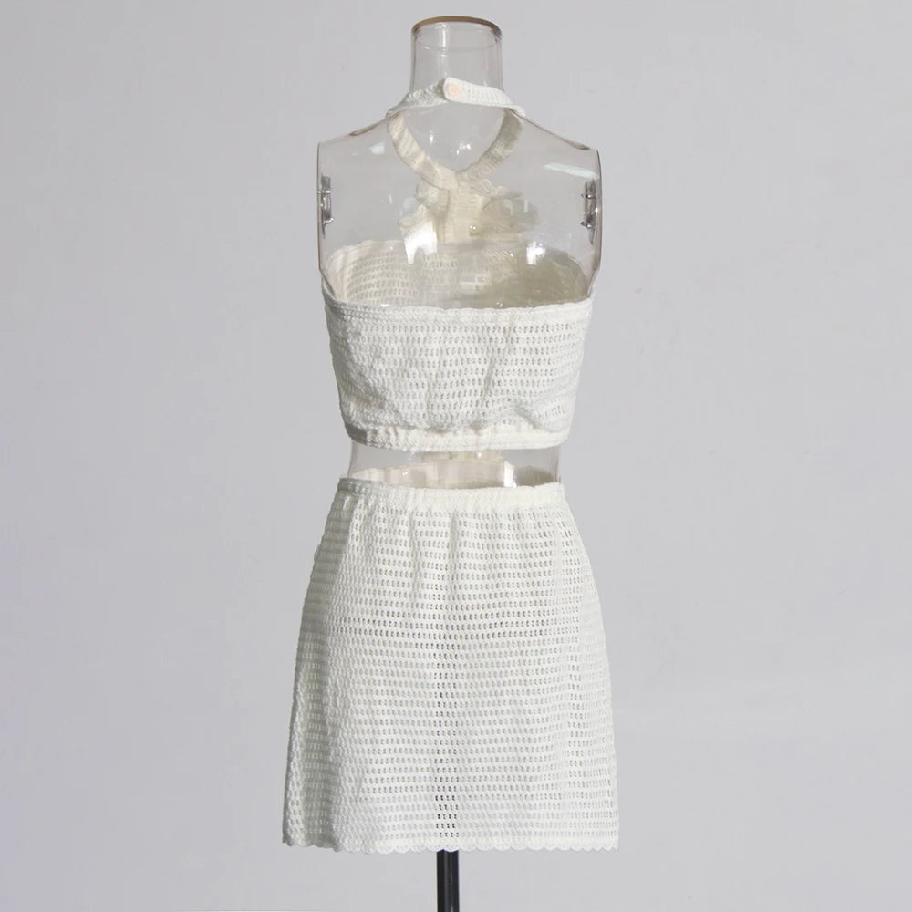 Eleganter Damen-Minirock mit Patchwork-Design und Rüschen, hoher Taille und figurbetonter Passform