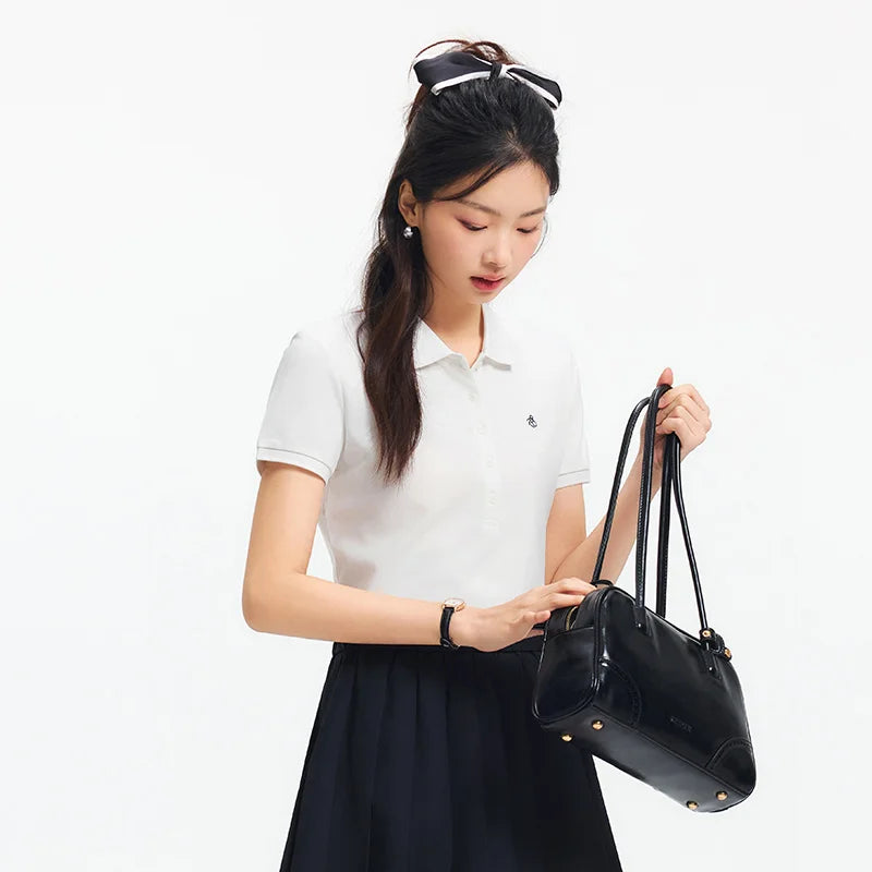 Semir Poloshirt für Damen, schick, kühles Gefühl, antibakteriell, schmale Passform, 2022, neuer Sommer, bestickter Pullover, lässig für den Alltag