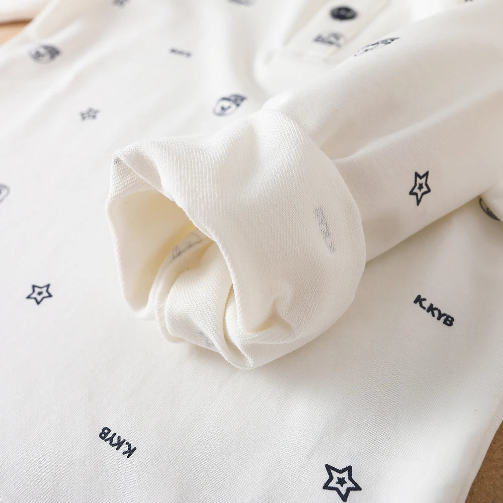Jungen Polos hirt neue hochwertige Baumwolle Frühling Herbst Langarm Cartoon bestickte Top Kinder Freizeit kleidung