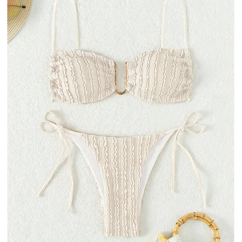 Sexy Bikini-Set für Damen mit Push-up-Effekt – ideal für Strand und Pool