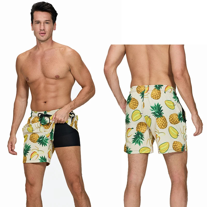 Schnelltrocknende Herren-Badehose mit niedrigem Schnitt – ideal für Strand und Fitness
