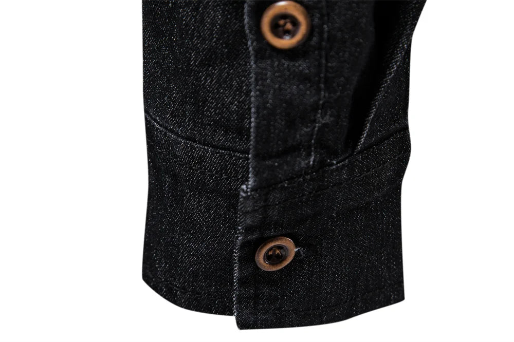 Herren Langarm Hemd aus elastischer Baumwolle im Casual Stil für Designer Kleidung