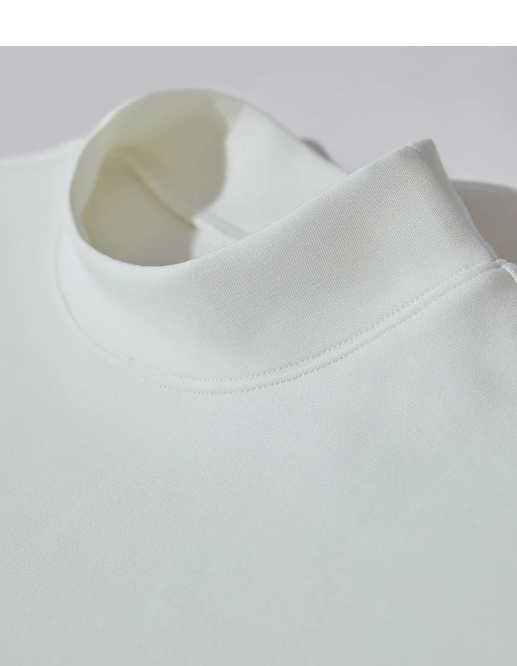 Damen Casual T-Shirt mit Gedrucktem Rollkragen und Kurzarm für den Sommer