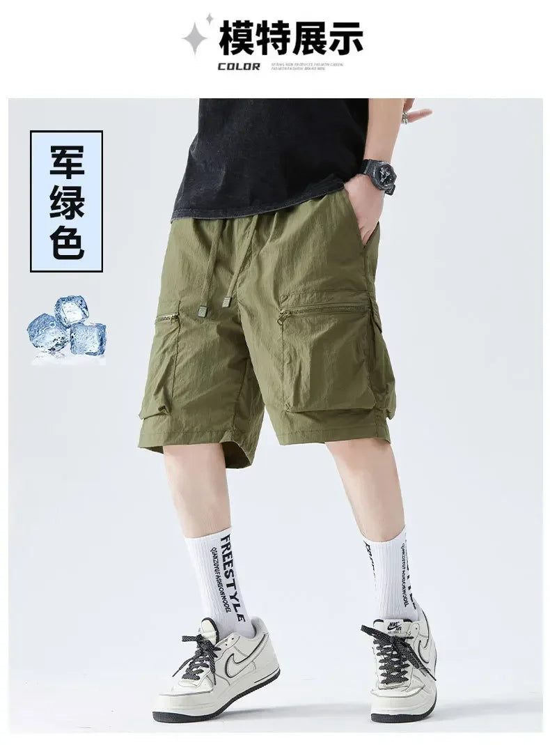 Herren-Laufshorts mit Handytasche und Reißverschlusstasche – ideal für Marathon und Sport.