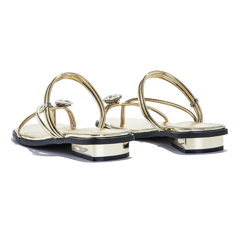 AIYUQI Damen-Hausschuhe, Sommer 2022, neue rutschfeste Dünnriemen-Sandalen für Damen, große Zehen-Clipping-Flip-Flops für Damen