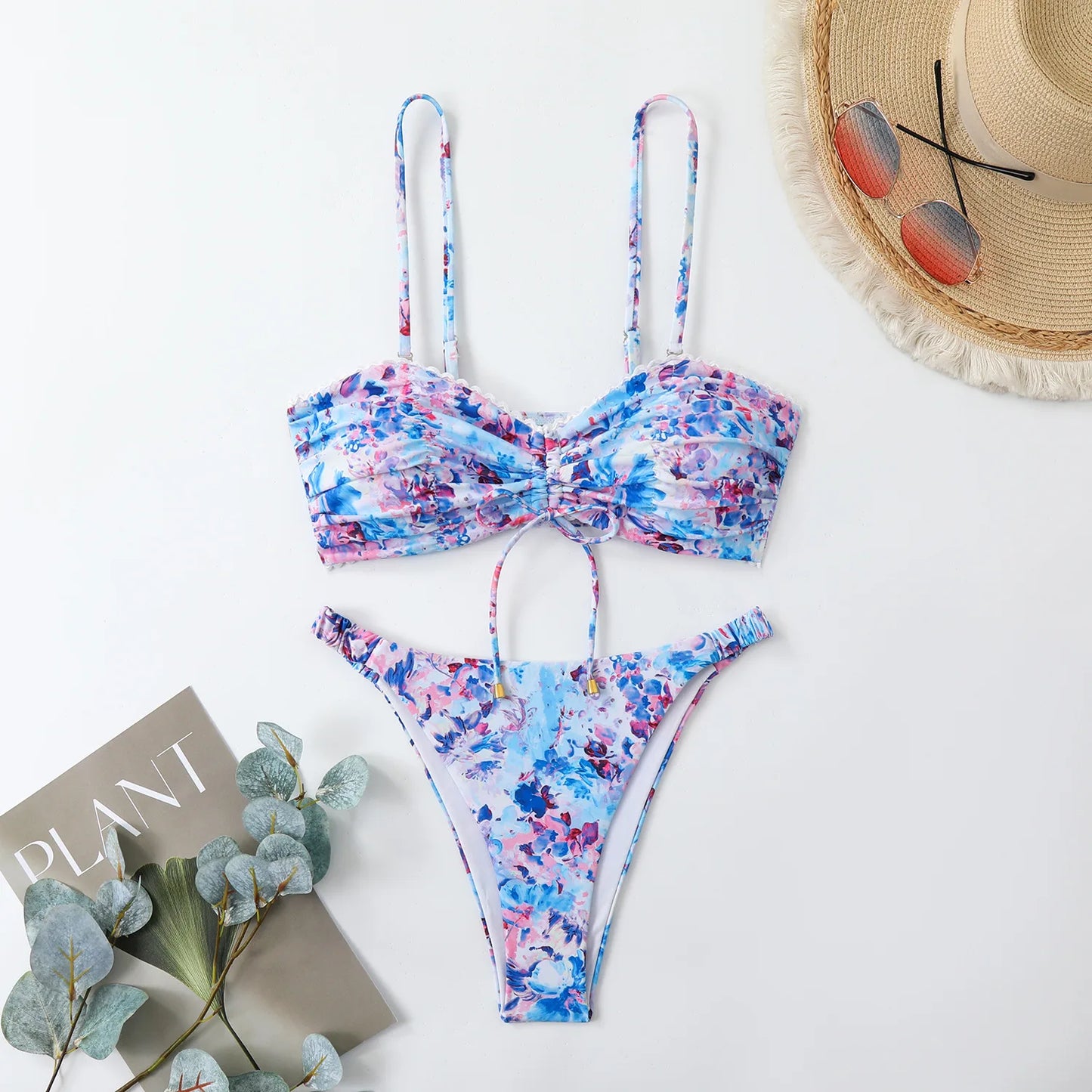 Sommerlicher Push-Up-Bikini im brasilianischen Stil – ideal für Strand und Pool