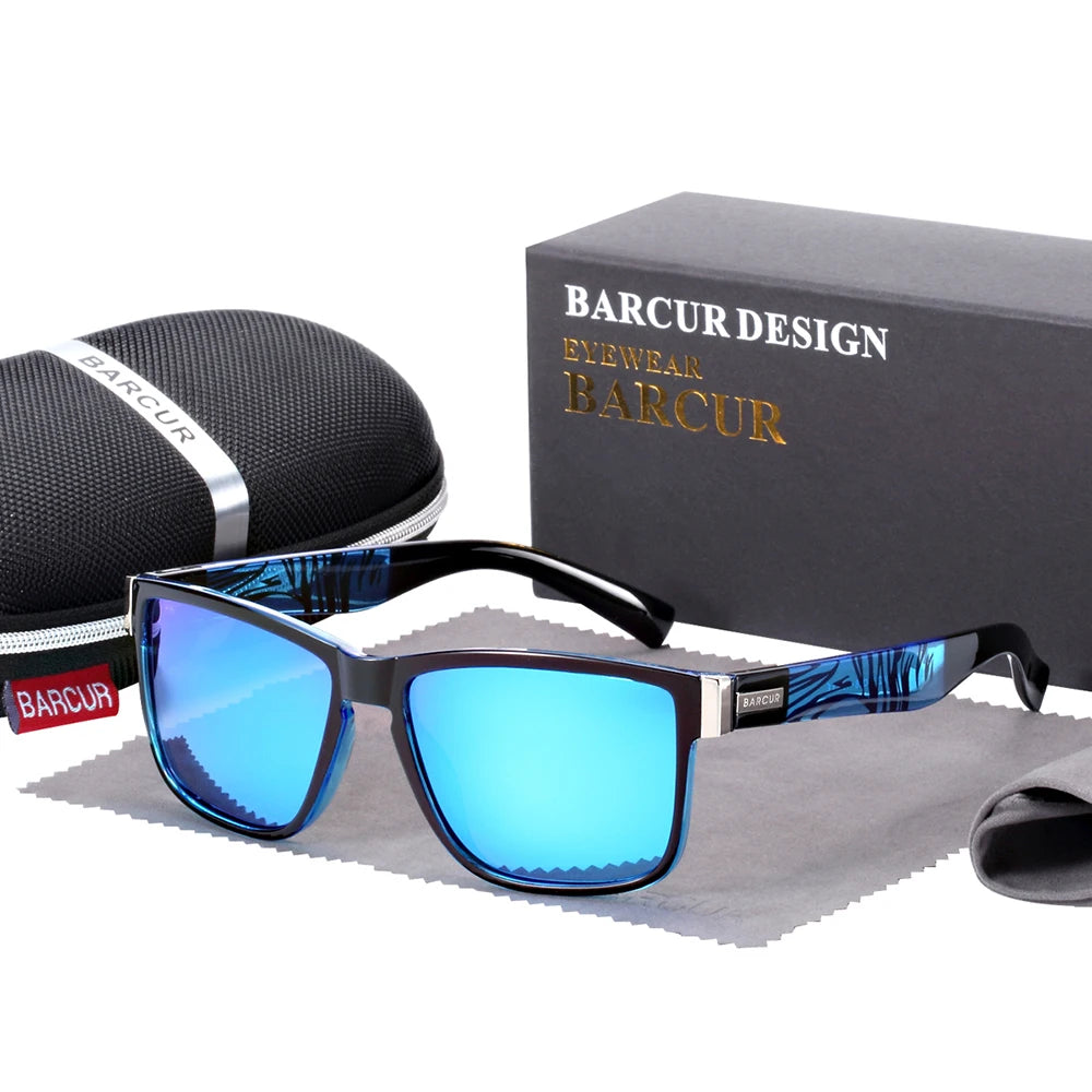 Sonnenbrille Polycarbonat blau UV400 polarisiert Radfahren Unisex