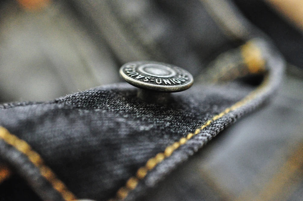 Herren Jeans aus Denim im Distressed Look mit gerader Passform