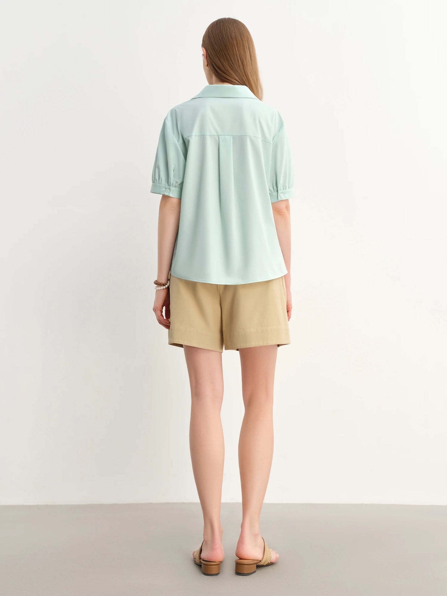 Minimalistisches Damen-T-Shirt mit modischem Design und kurzen Ärmeln – lockerer, figurbetonter Schnitt für den Sommer