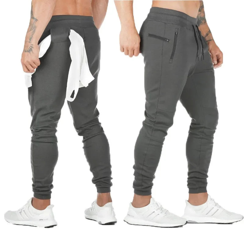 LOGO-freie Muscle Herren Sporthose Herren Fitness Hängende Handtuchhose Lauftraining Fußhose