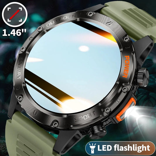 Männer Smartwatch im Outdoor-Design mit Bluetooth und Herzfrequenzmessung