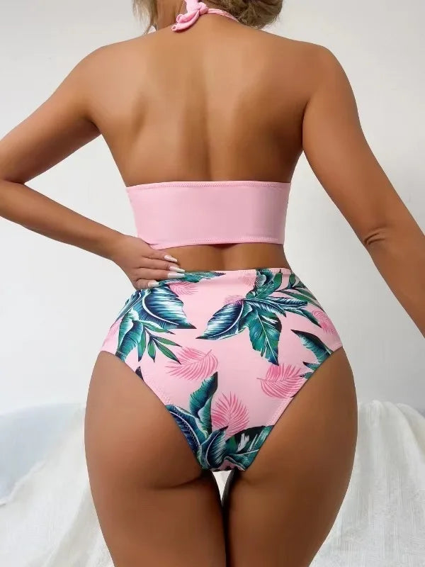 Sexy Damen-Bikini-Set mit Blumenmuster und Push-up-Effekt – ideal für Strand und Pool