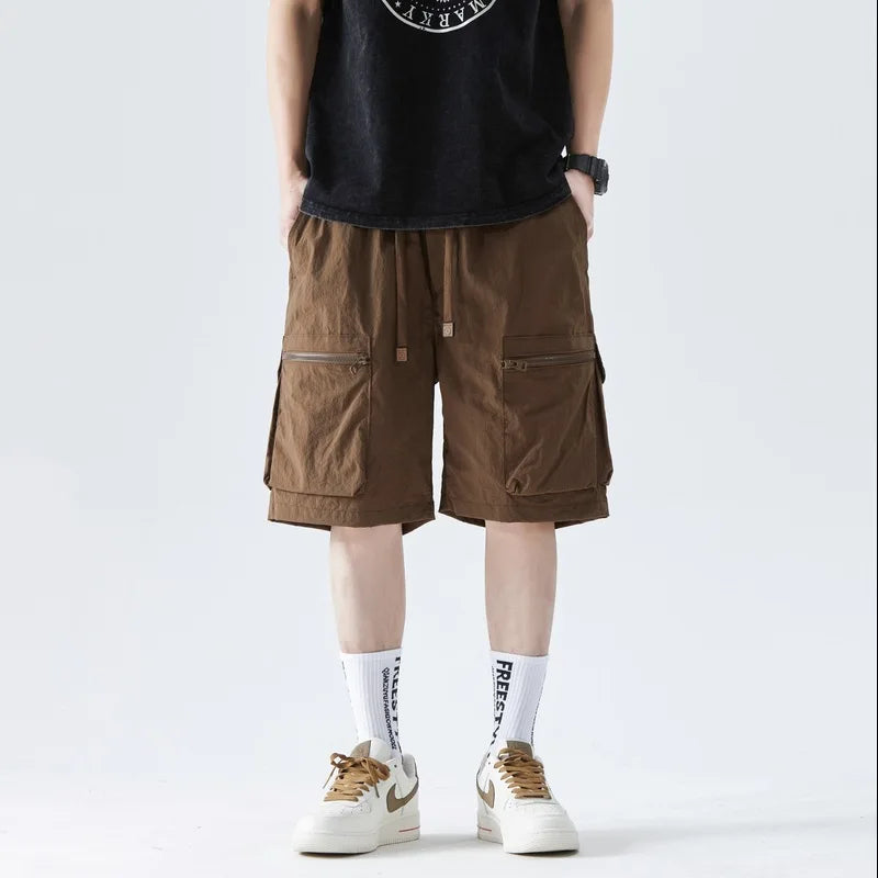 Herren-Laufshorts mit Handytasche und Reißverschlusstasche – ideal für Marathon und Sport.