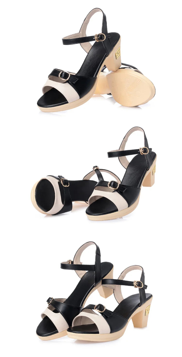 AIYUQI 2025 Neue High Heel frauen Römischen Sandalen Mix frauen Schuhe Die Sommer Plattform Mode Sexy Party Sandalen frauen