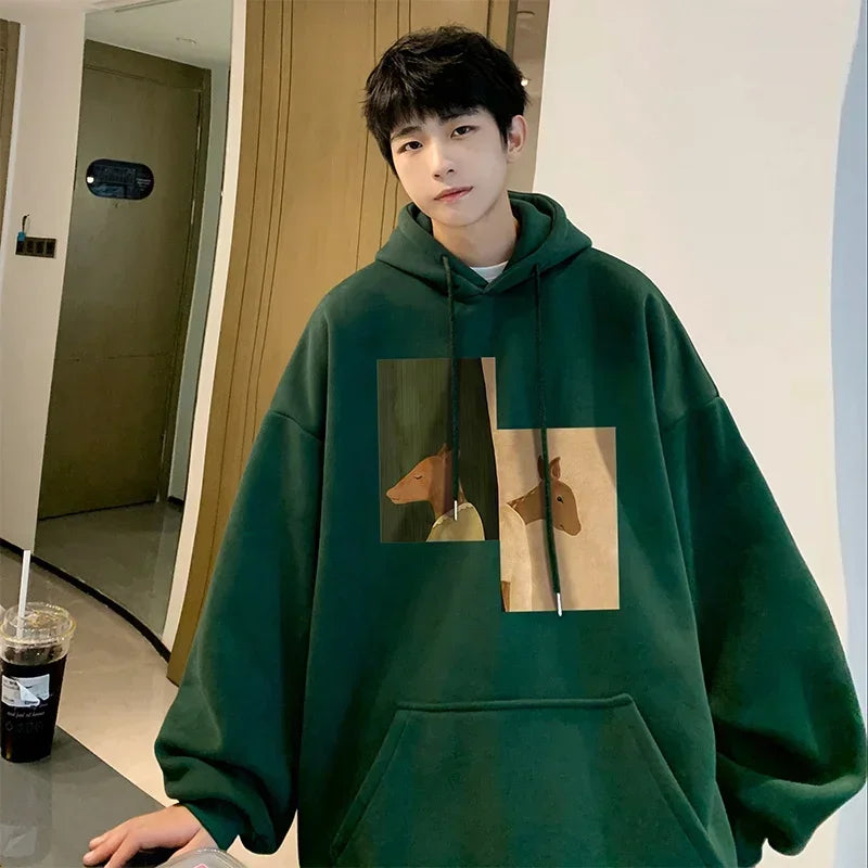 Herbst Hip Hop Mode übergroße Hoodies für Männer Anime Print Hoody Sweatshirts lässig Goth Hoodie Y2k Streetwear Kleidung