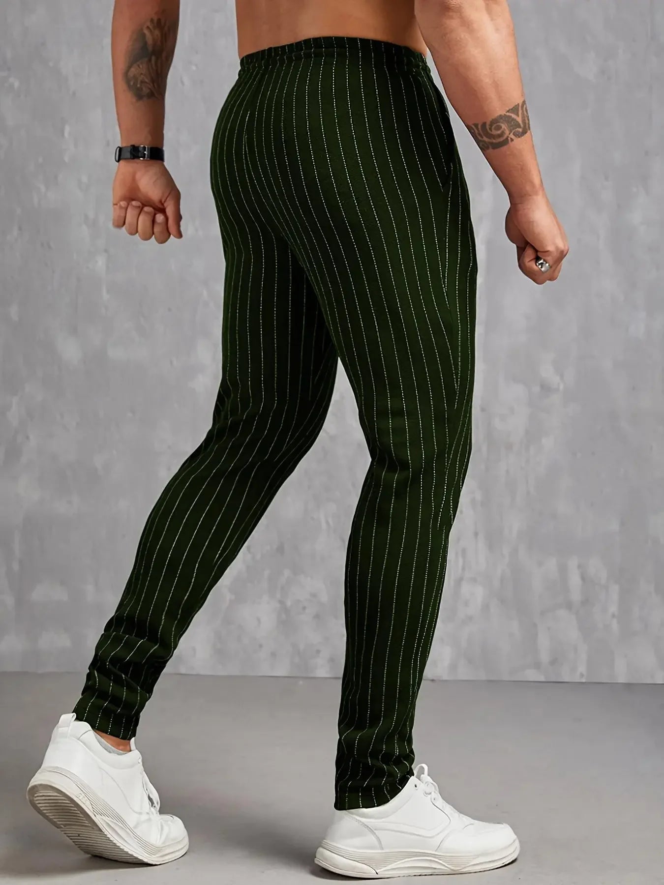 Neue Herren-Freizeithose mit gestreiften Taschen für Frühling und Sommer
