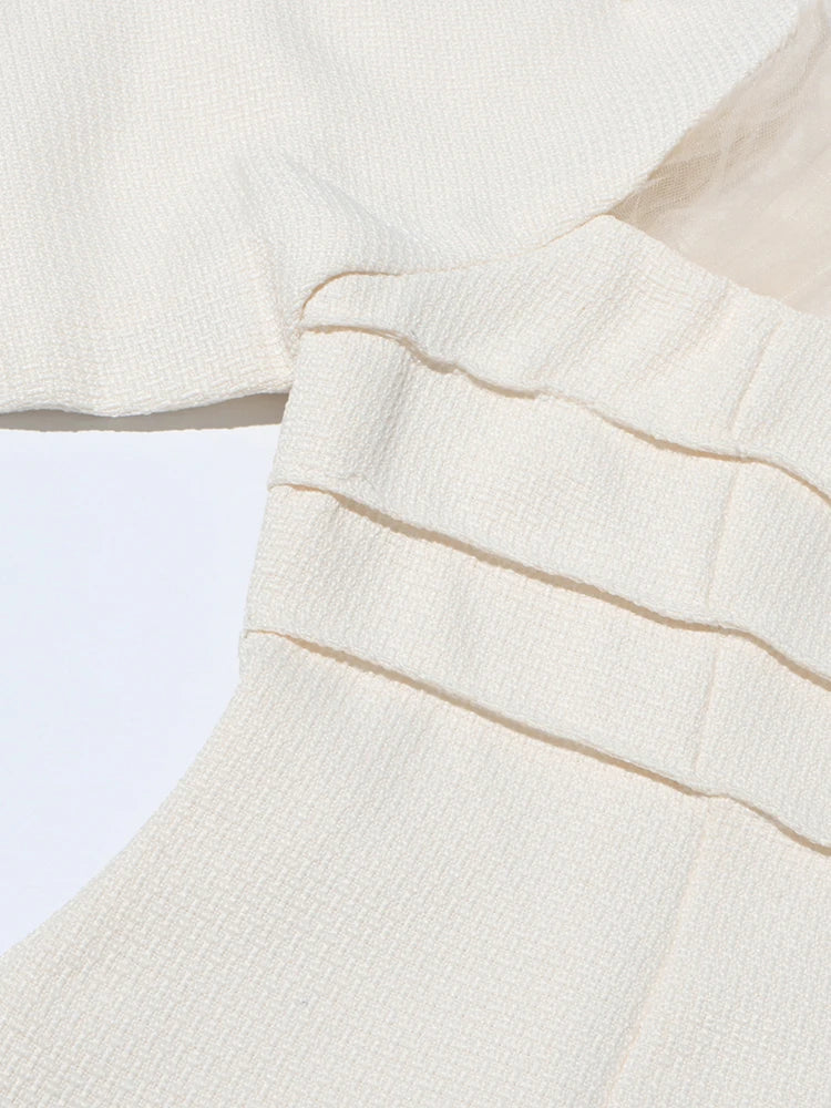 Eleganter Damen-Blazer mit Diamant-Patchwork, Notch-Kragen und langen Ärmeln – stilvoll und vielseitig.