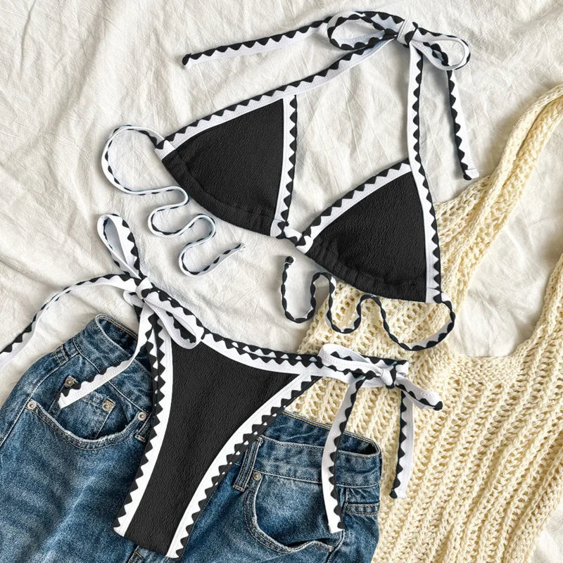 Sommerlicher Push-up-Bikini im brasilianischen Stil für Damen – ideal für Strand und Pool