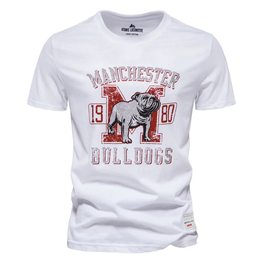 Herren T-Shirt aus Baumwolle mit hochwertigem Druck im lässigen Stil