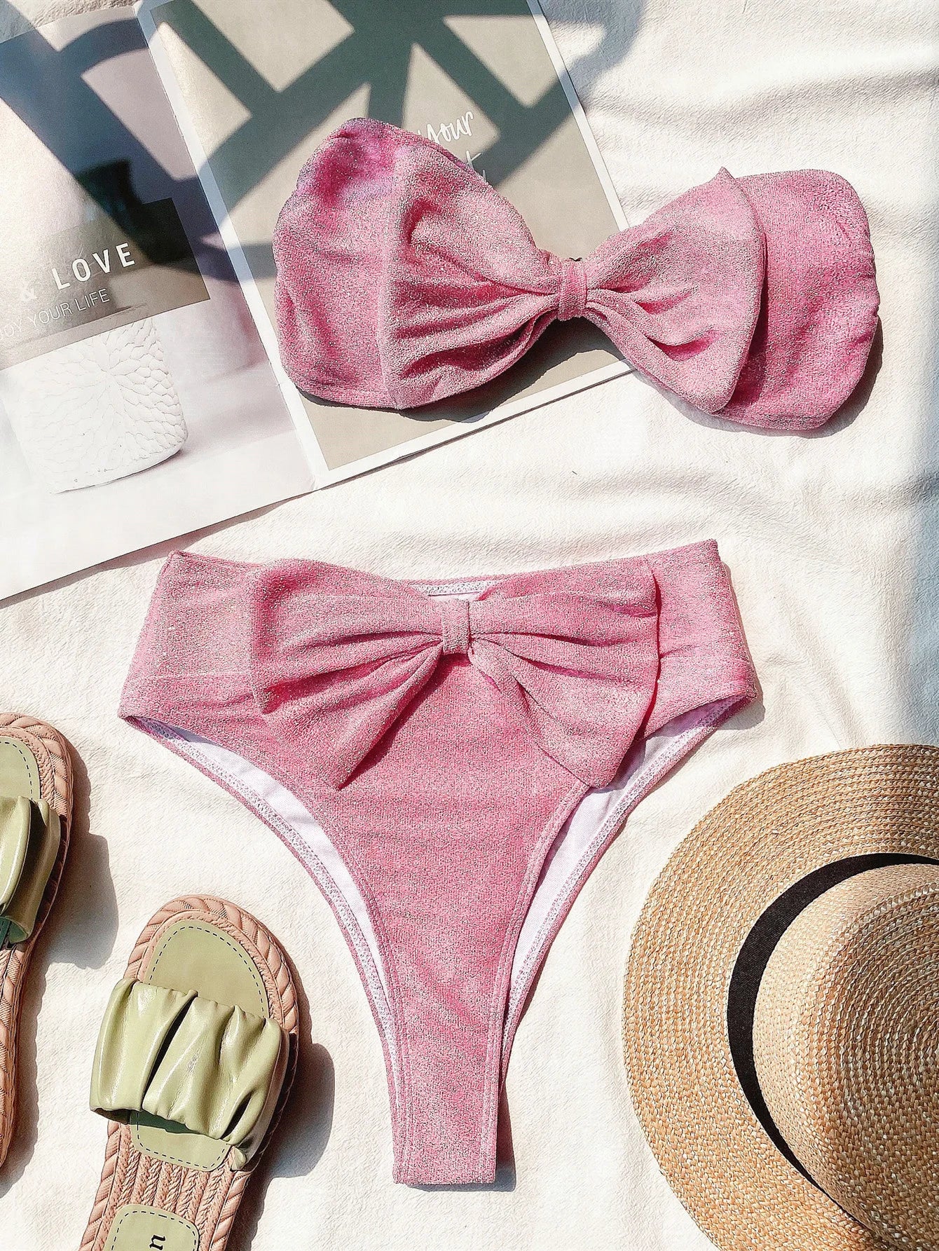 Sexy Bügel-Bikini-Set mit Push-up-Effekt – Brasilianischer Stil für Damen und Mädchen, ideal als Strandbekleidung