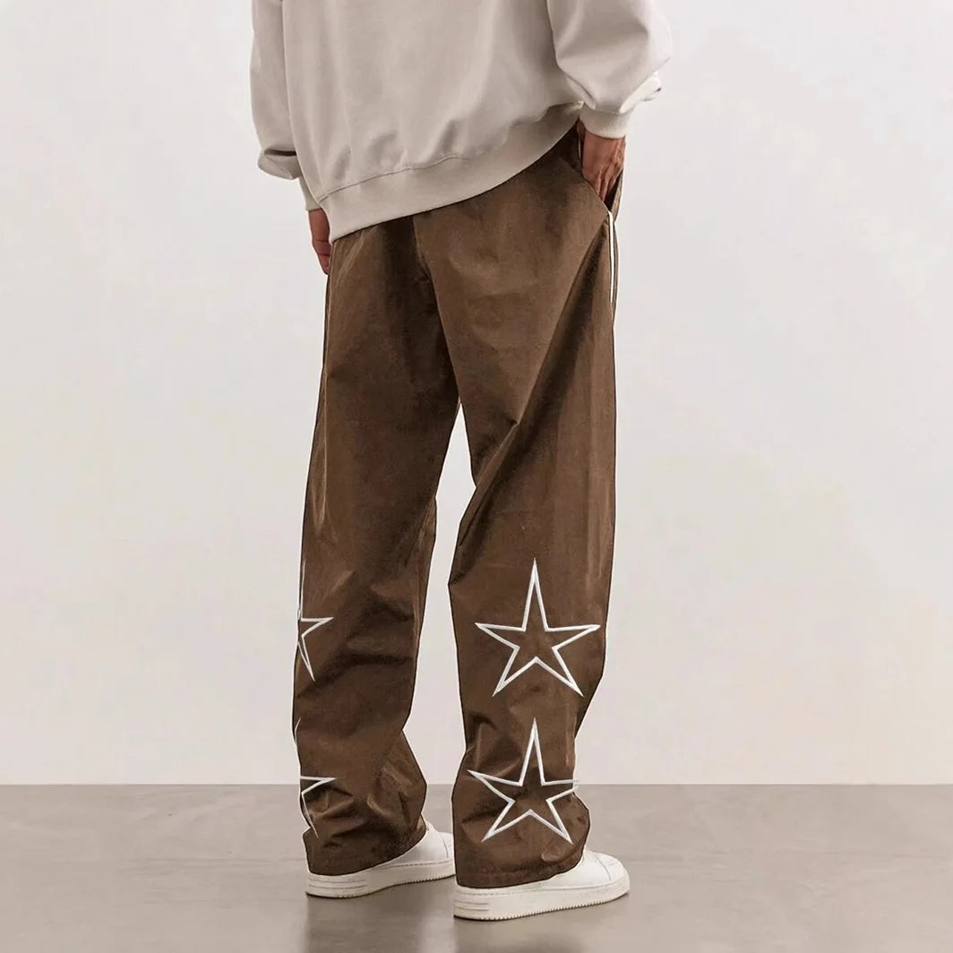 Männer Neue Gestickte Casual Hosen High Street Trendy Marke Retro Casual Hosen Männer