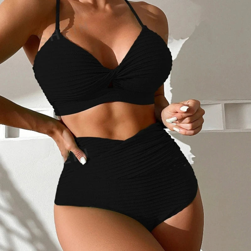 Sexy High-Waist Bikini-Set für Damen – Perfekt für Strand und Pool