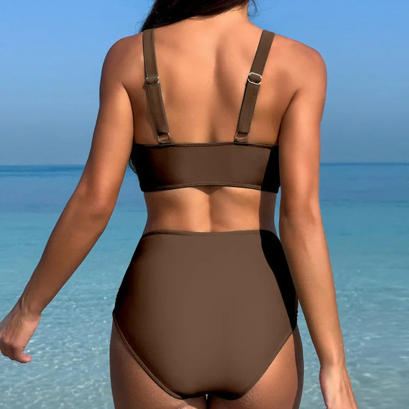 Sexy florales Bikini-Set mit Push-up für Damen – ideal für Strand und Pool