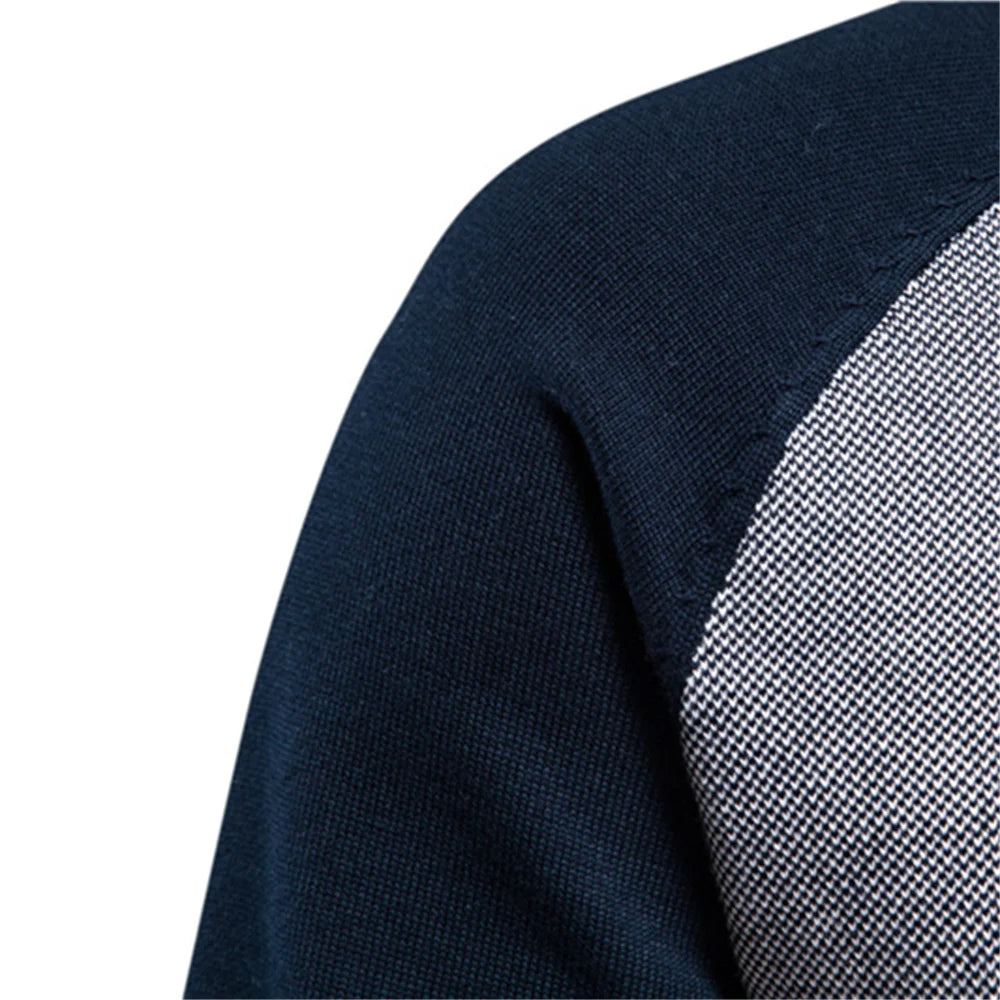 Männer Strickjacke aus hochwertiger Baumwolle im Casual-Stil für den Winter