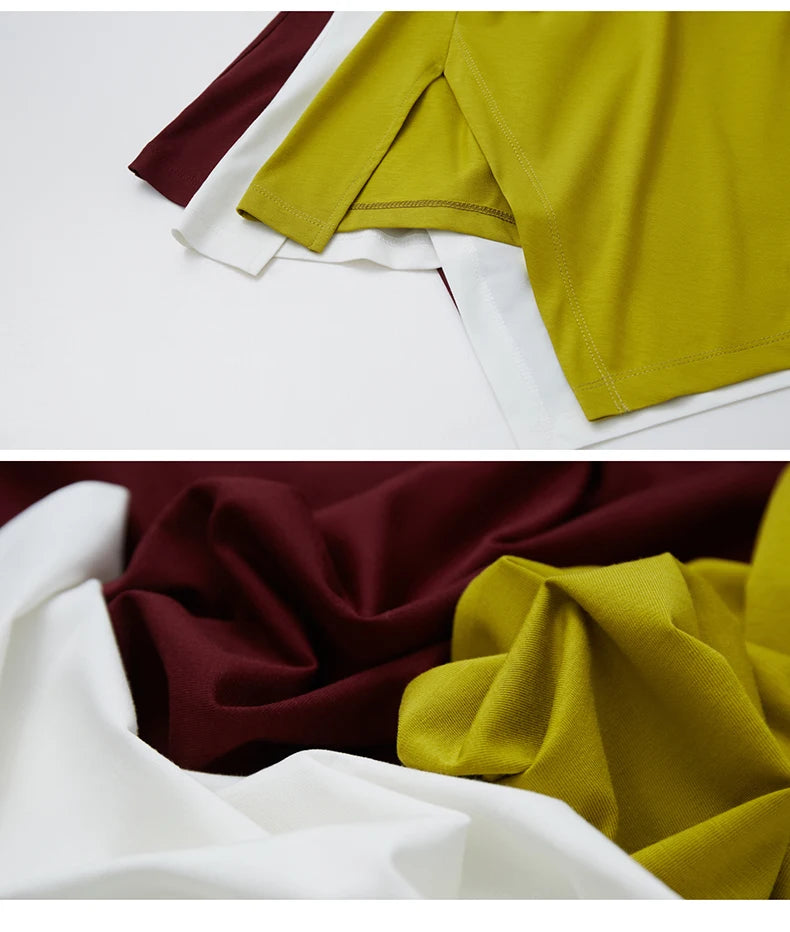 Damen T-Shirt mit asymmetrischem Design und kurzen Ärmeln für den Sommer