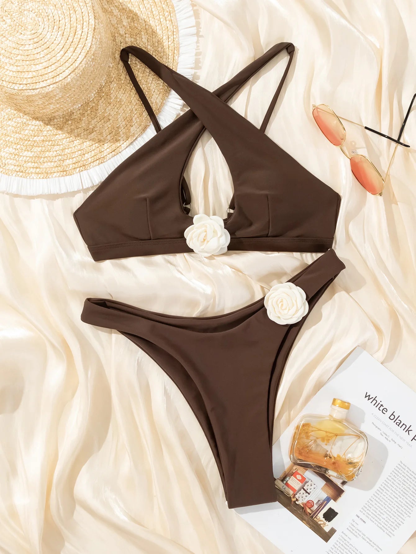 Vielseitiges Damen-Bikini-Set mit brasilianischem Schnitt – ideal für Strand und Pool