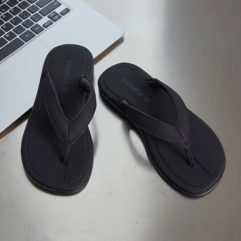 AIYUQI 2025, neue Damen-Flip-Flops, flache, rutschfeste Flip-Flops für Damen, große Sommer-Damenschuhe