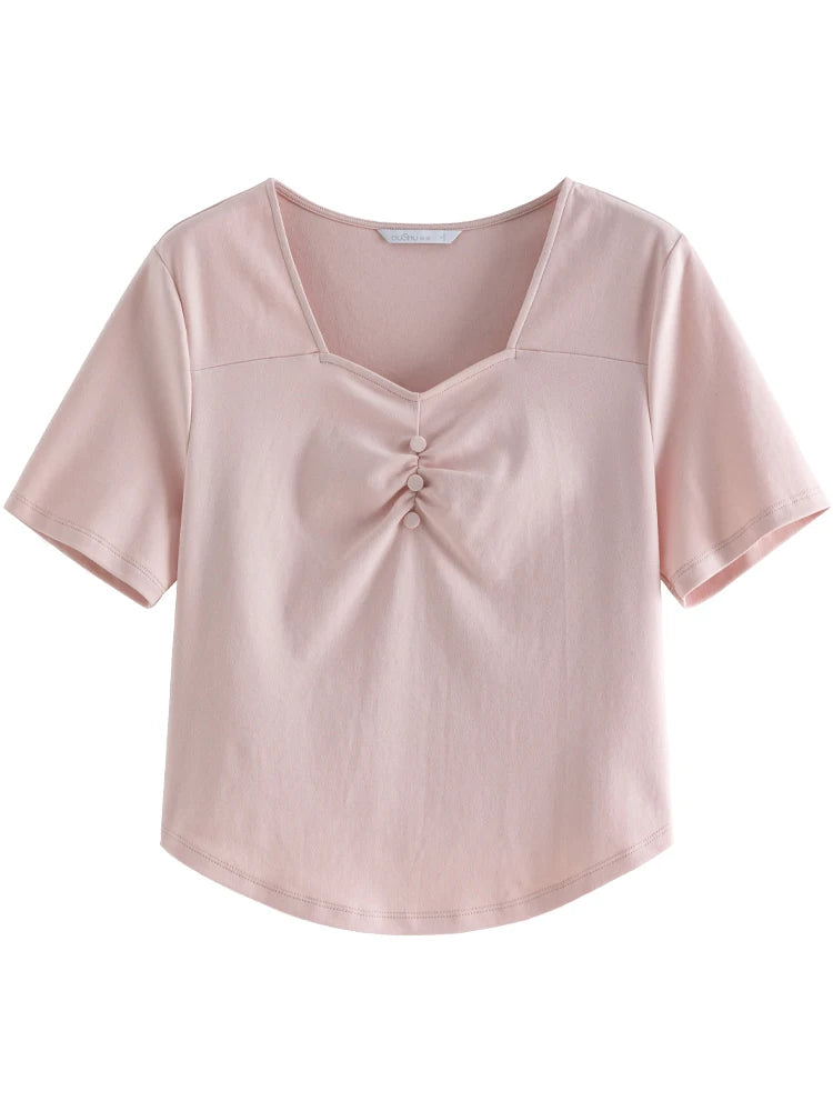 Vielseitige, romantische Damenbluse aus erfrischendem Chiffon – ideal für den Sommer.