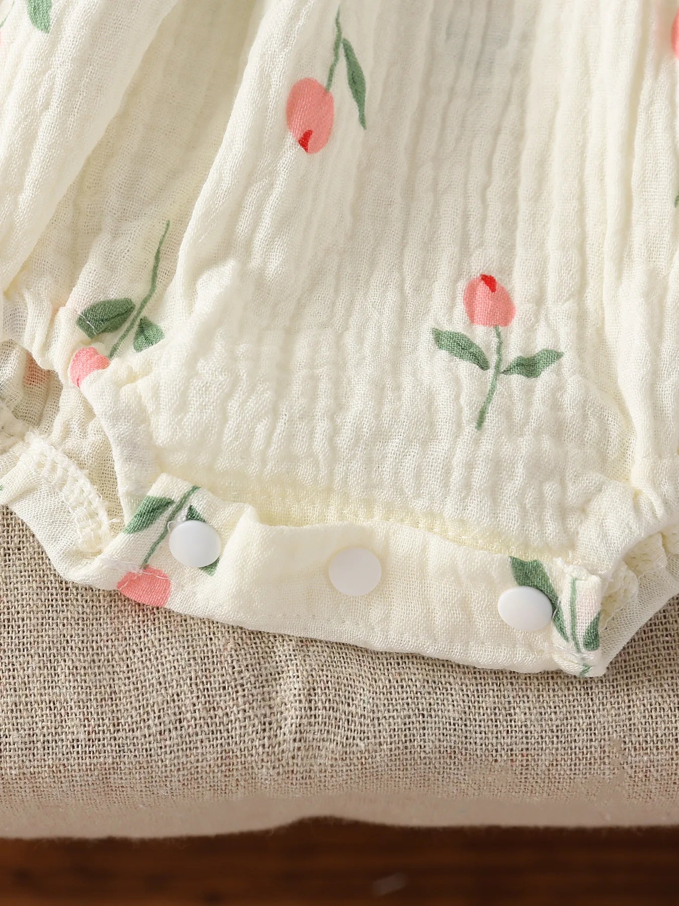 Baby Mädchen Bodys aus Tulpen-Drucken im Rüschendesign für den Herbst