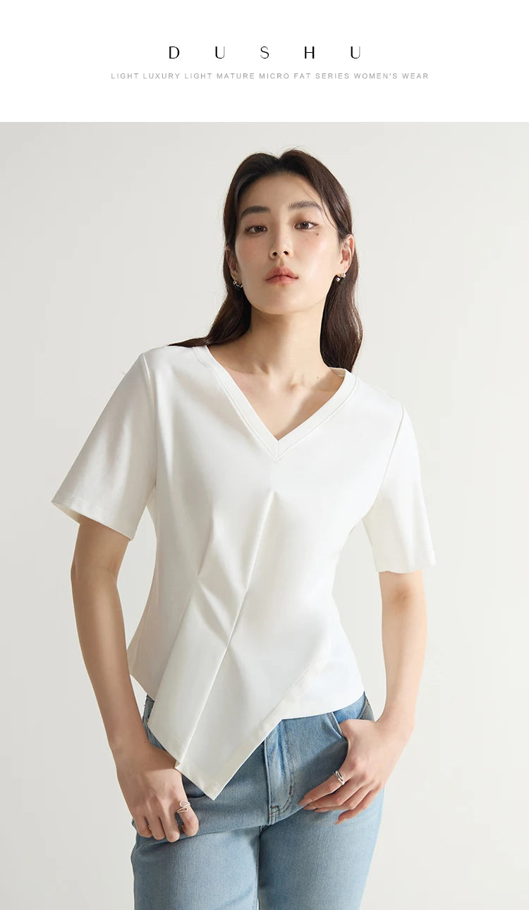 Elegantes Damen-Commuter-Hemd in Übergröße mit schlichtem Revers – ideal für den Sommer