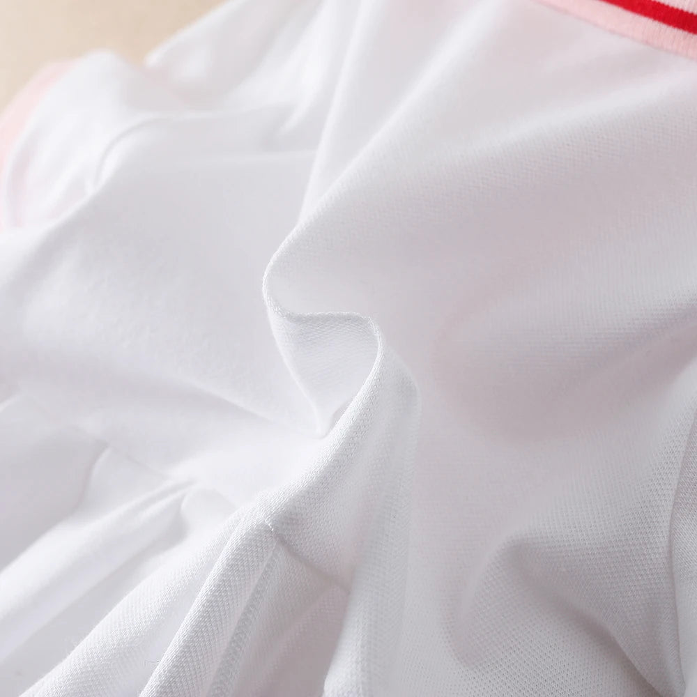 Kinder Kleid Sommer Drehen-unten Kragen Kinder Mädchen Kleidung Mode Nette Kleinkind Baby Mädchen Kleidung Sommer Kleid Mädchen