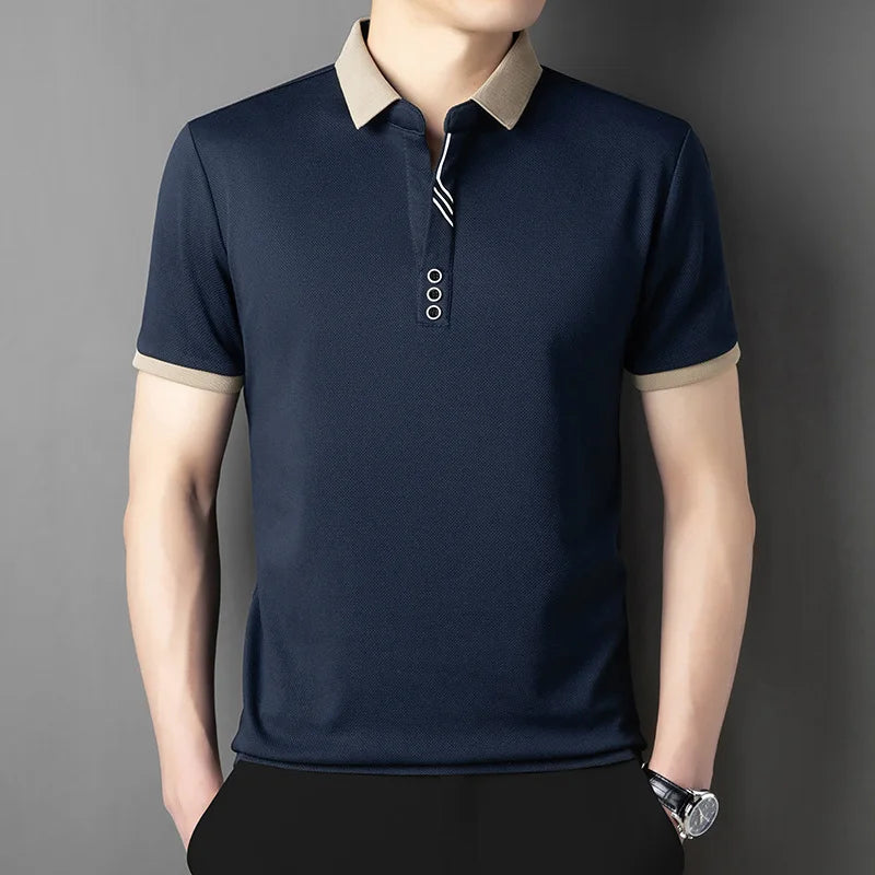 Herren-Poloshirt mit kurzen Ärmeln und Knopfleiste – ideal für den Alltag