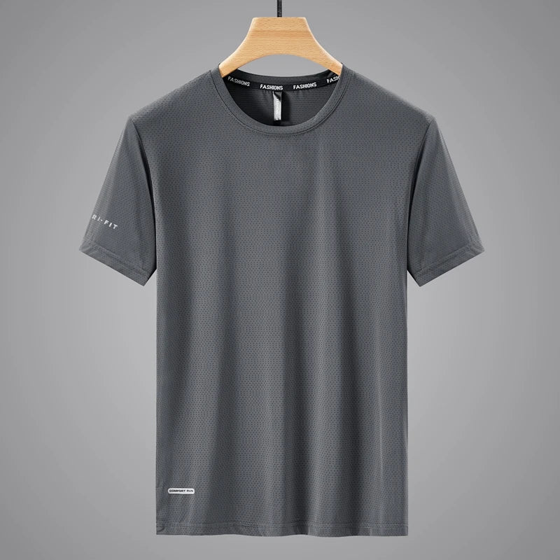 Herren Sport-T-Shirt aus Polyester mit kurzem Arm für lässigen Sommerlook