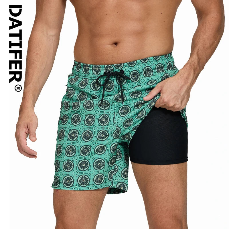 Schnelltrocknende Herren-Badehose mit niedrigem Schnitt – ideal für Strand und Fitness