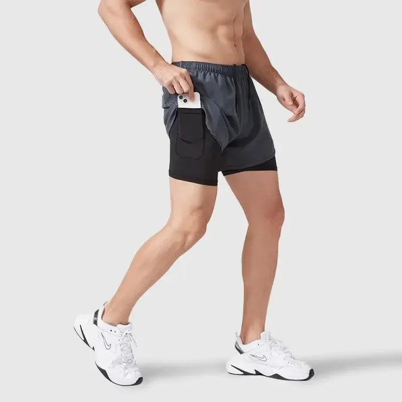 Modische Herren-Sommerhose mit Schnürung und großen Taschen – trendige Shorts in Übergröße für junge Männer
